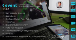 Ereignis – WordPress Landing Page Layout