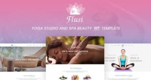 Flusi – Yoga Studio und Spa Beauty WordPress Vorlage.
