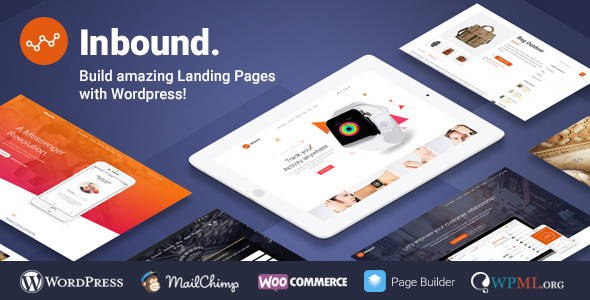 Wordpress Corporate Template Inbound WordPress Landing Page Theme