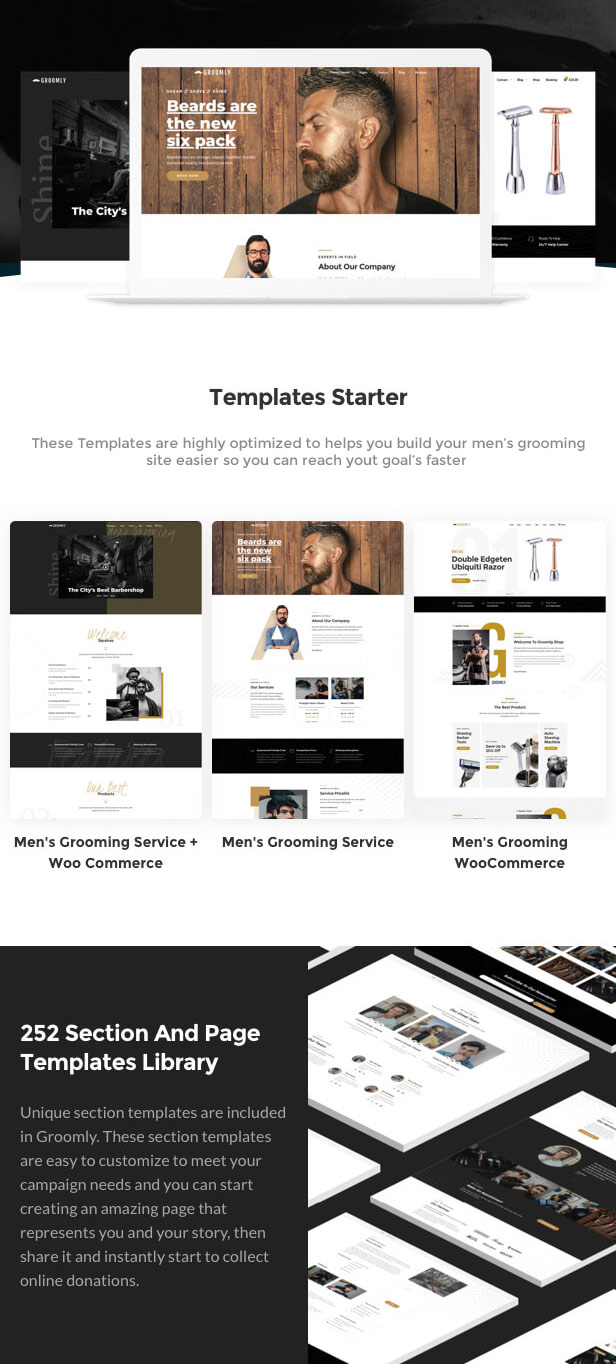 Groomly - Männerpflege WordPress Theme - 1