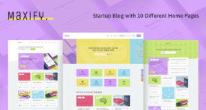 Maxify | Startup & Wirtschaftsnachrichten WordPress Blog Layout