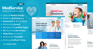 MedService – Medizinisches Klinikkrankenhaus WordPress Vorlage