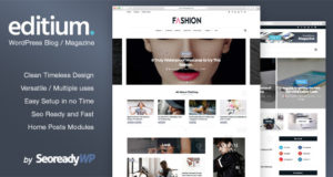 NewsPaper, Nachrichtenmagazin, WordPress-Blog-Thema – Editium.