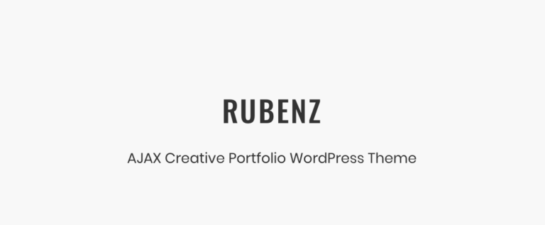 Rubenz – Kreatives Portfolio AJAX WordPress Template