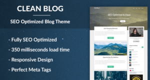 Sauberes Blog – SEO-optimiertes WordPress-Template