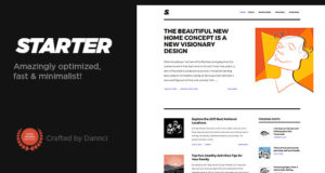 Starter – Optimiertes, schnelles und minimalistisches Blog-Thema!