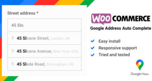 WooCommerce Google Address Auto Complete