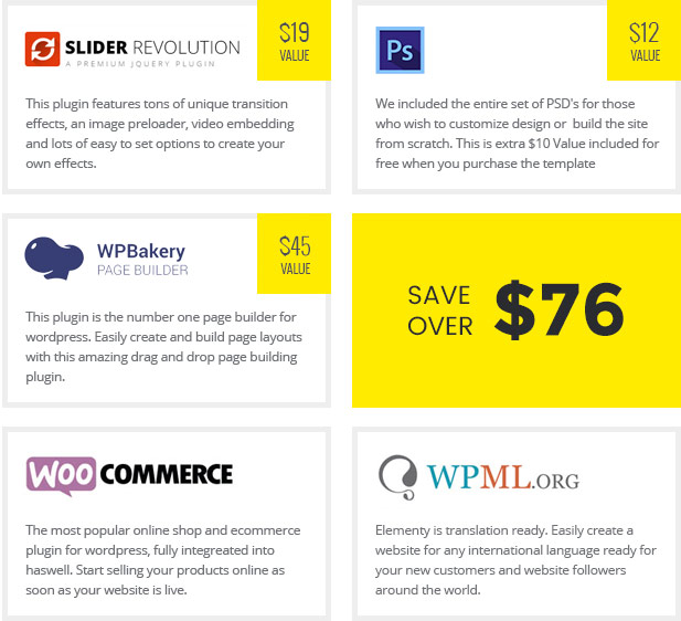 Elementy - Mehrzweck-WordPress-Theme für eine und mehrere Seiten - 4