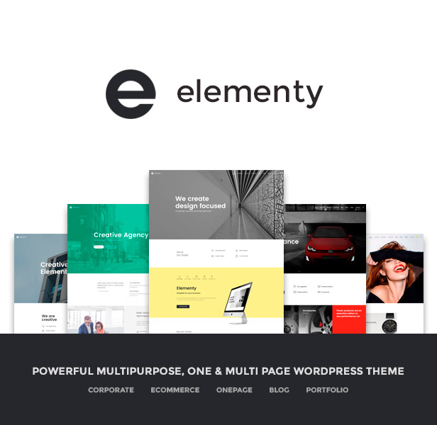 Elementy - Mehrzweck-WordPress-Theme für eine und mehrere Seiten - 1
