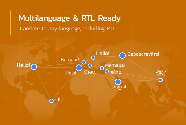 Mehrsprachig & RTL bereit.