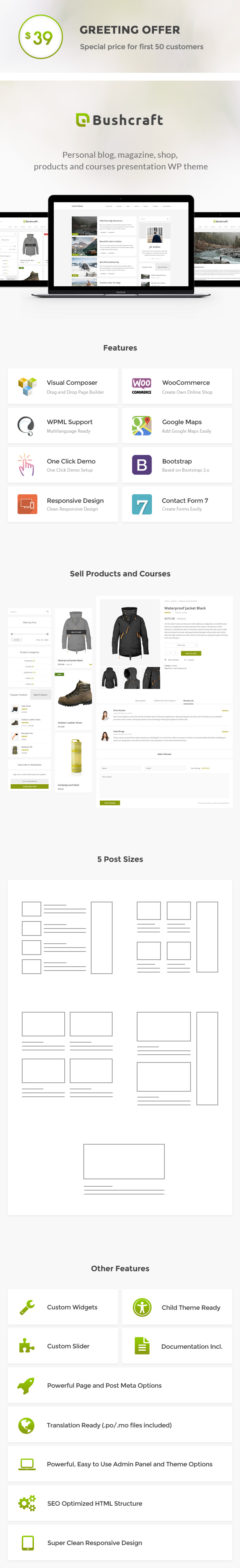 Bushcraft - Persönliches Blog WordPress Theme