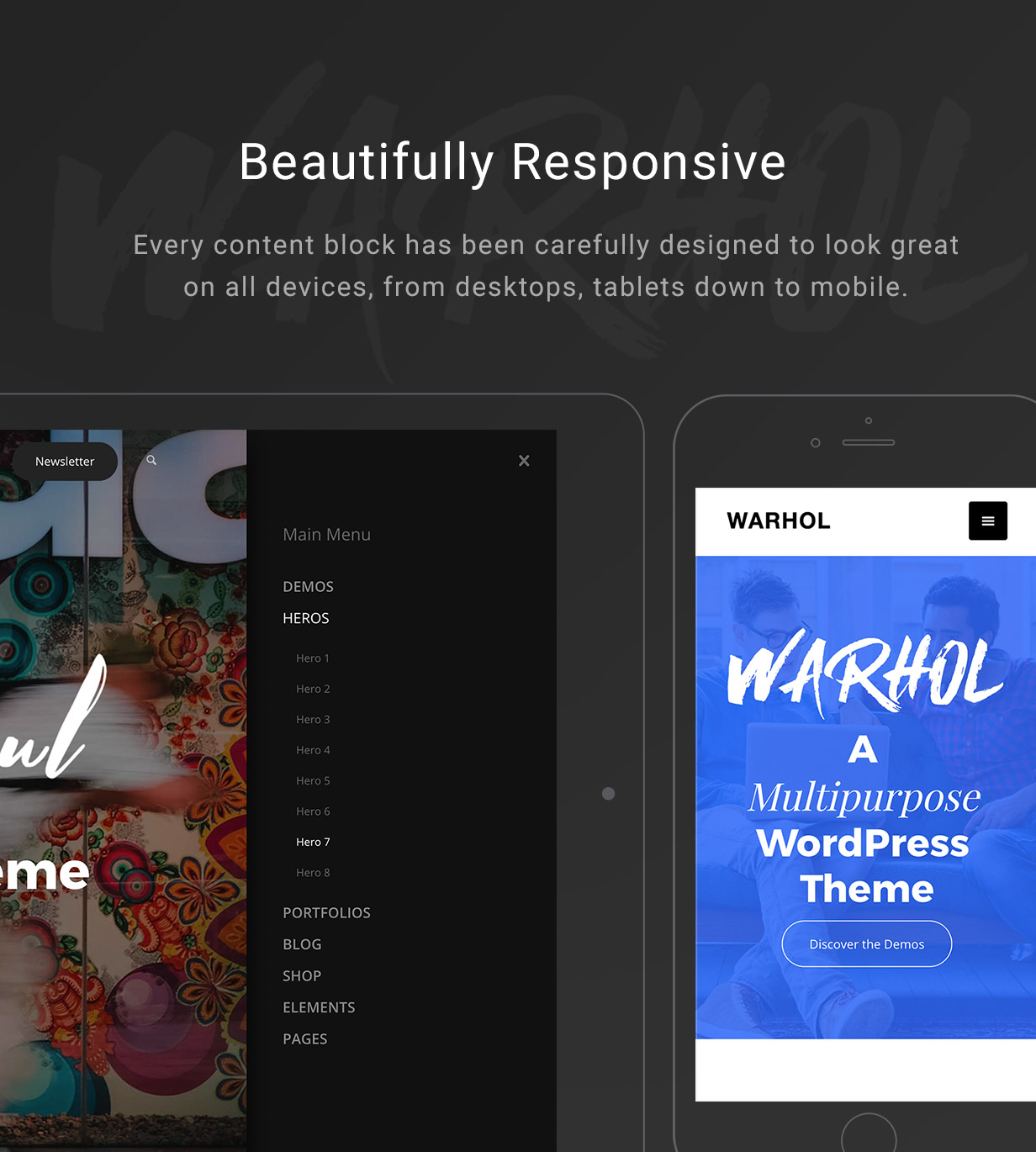 Warhol - Responsive Mehrzweck-WordPress-Theme für Kreative - 2