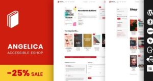 Angelica – Accessible Bookstore WordPress-Layout