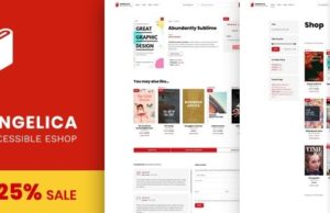 Angelica – Accessible Bookstore WordPress-Layout