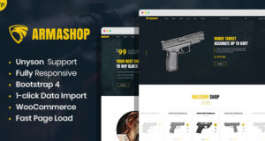 Armashop – Waffen und Munition WooCommerce Thema
