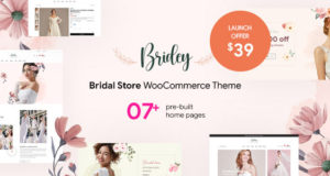 Bridey – Bridal Store WooCommerce WordPress Template