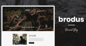 Brodus – Persönliches Blog WordPress Vorlage