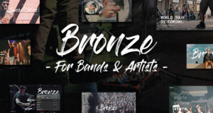 Bronze – Ein professionelles Musik-WordPress-Layout