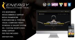 ENERGIE – Responsive WordPress Fitness Layout
