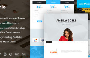 Genio – OnePage-Lebenslauf, persönliches Portfolio-Thema