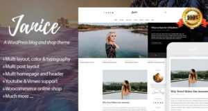 Janice – Ein Responsive WordPress Blog und Shop Layout