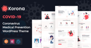 Korona – Corona Virus Medizinische Prävention WordPress Vorlage