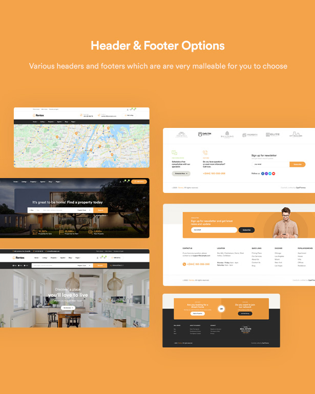 Rentex - Immobilien WordPress Theme