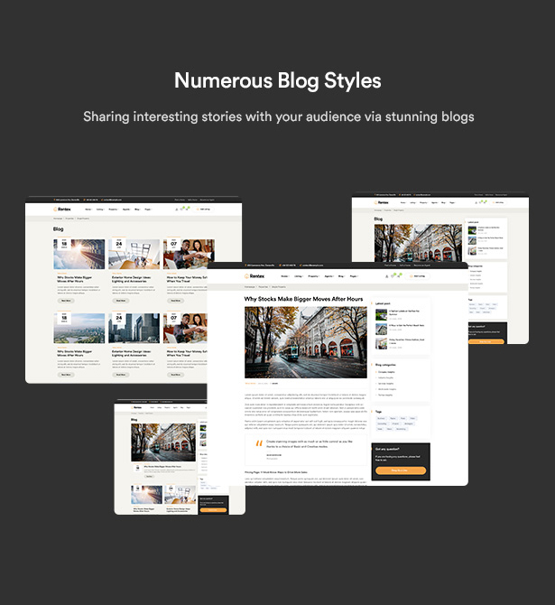 Rentex - Immobilien WordPress Theme