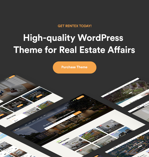 Rentex - Immobilien WordPress Theme