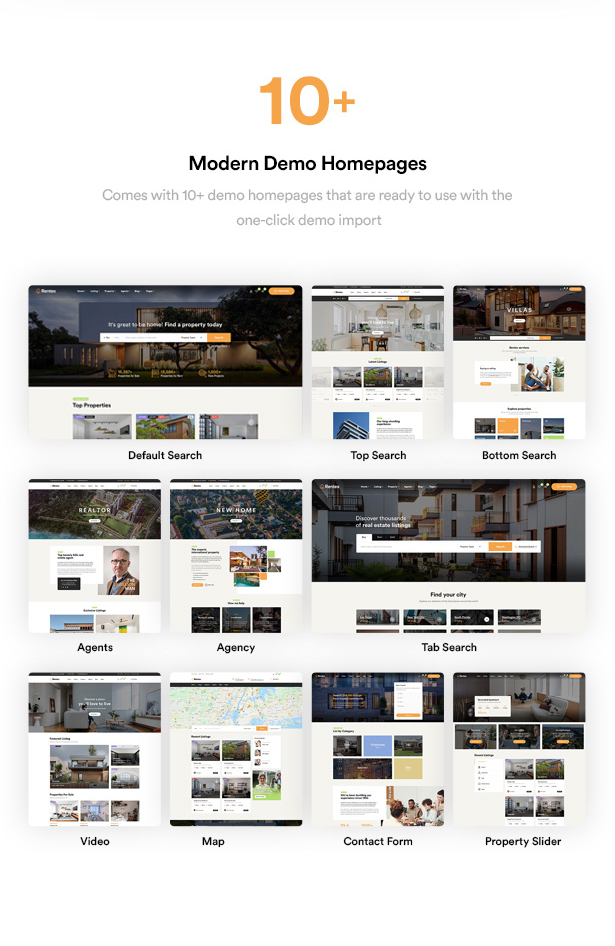 Rentex - Immobilien WordPress Theme