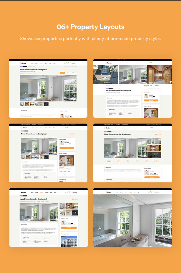 Rentex - Immobilien WordPress Theme