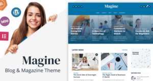 Magine – Business Blog WordPress Template