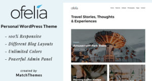 Ofelia – Persönliches WordPress-Blog-Thema für Reisen