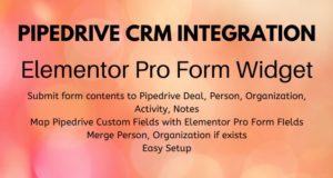 Pipedrive CRM-Integration – Elementor Pro-Formular-Widget