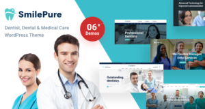 SmilePure – WordPress-Layout für Zahnmedizin und medizinische Versorgung