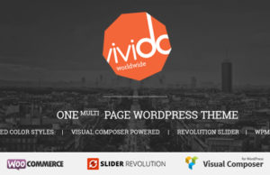 Vivido – Einseitiges WordPress-Template