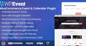 WPEvent – WooCommerce Event Ticket & Calendar