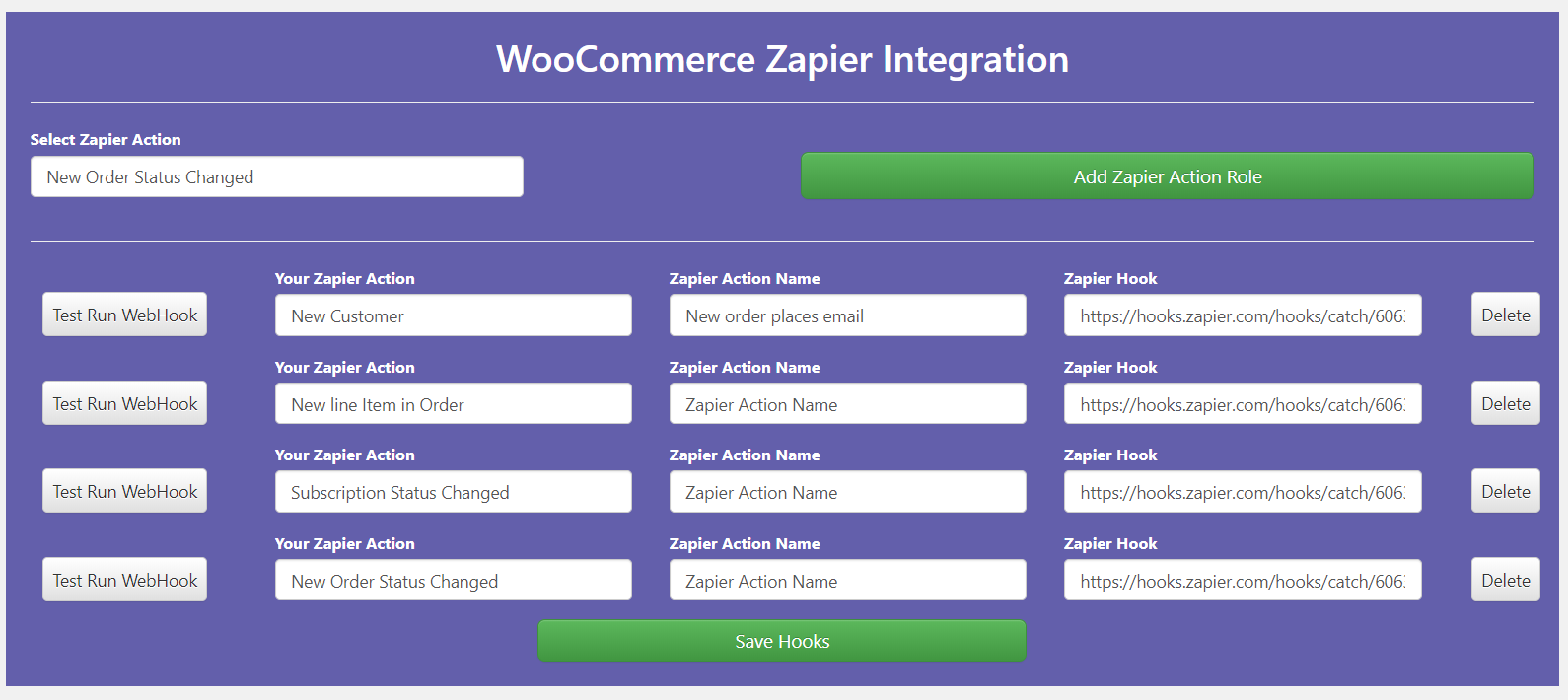 WooCommerce Zapier Integrations-Plugin