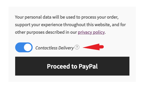 Fügen Sie auf der Checkout-Seite ein kontaktloses Feld hinzu