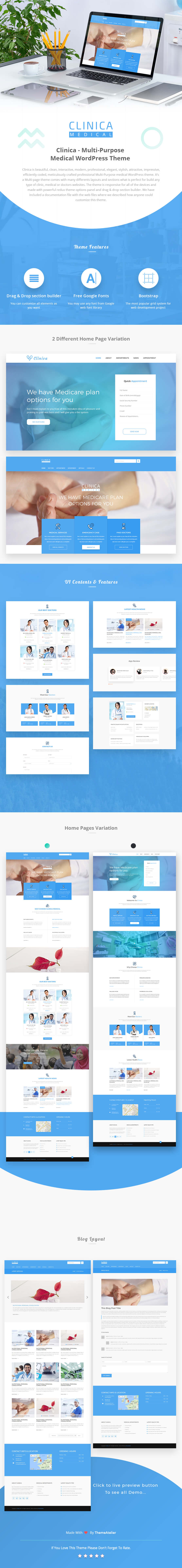 CLINICAWP - Medizinisches WordPress-Thema - 1
