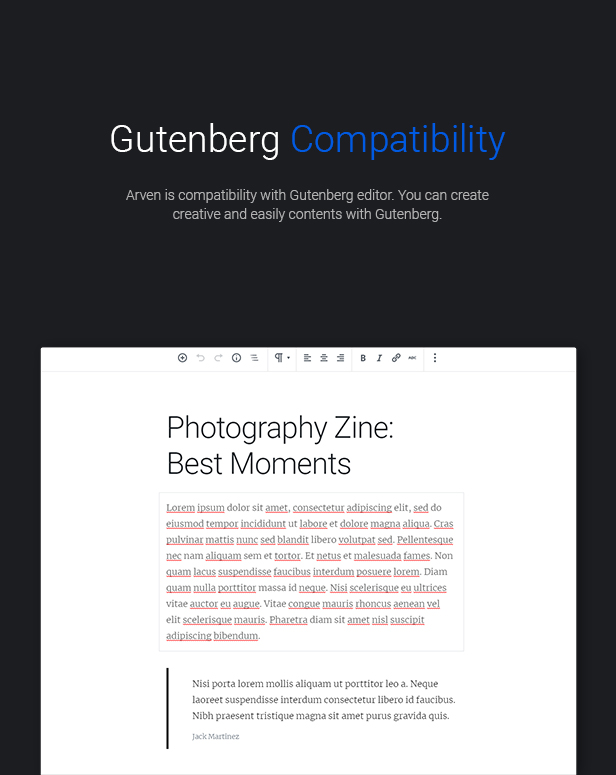 WordPress Fotografie Thema