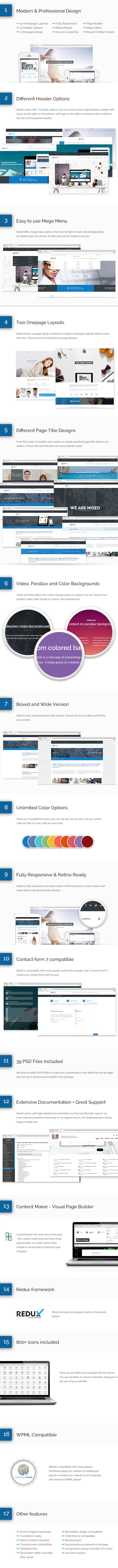Gemischt - Modernes und professionelles WordPress-Theme - 2