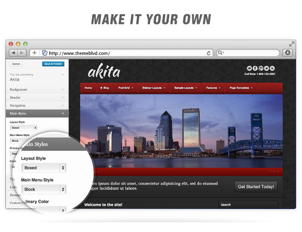 Akita Responsive WordPress Theme - 7