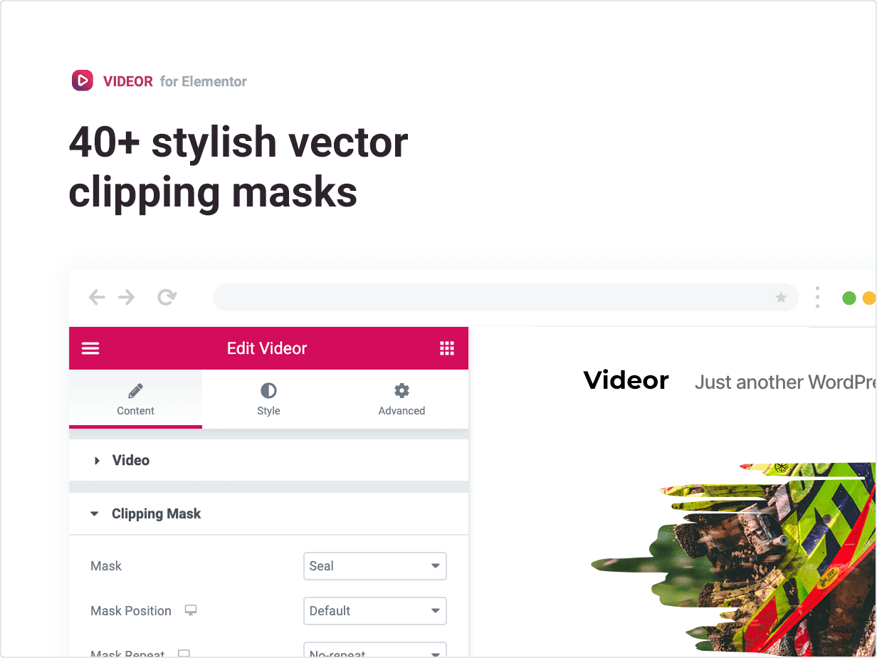 Über 40 stilvolle Vektor-Clipping-Masken