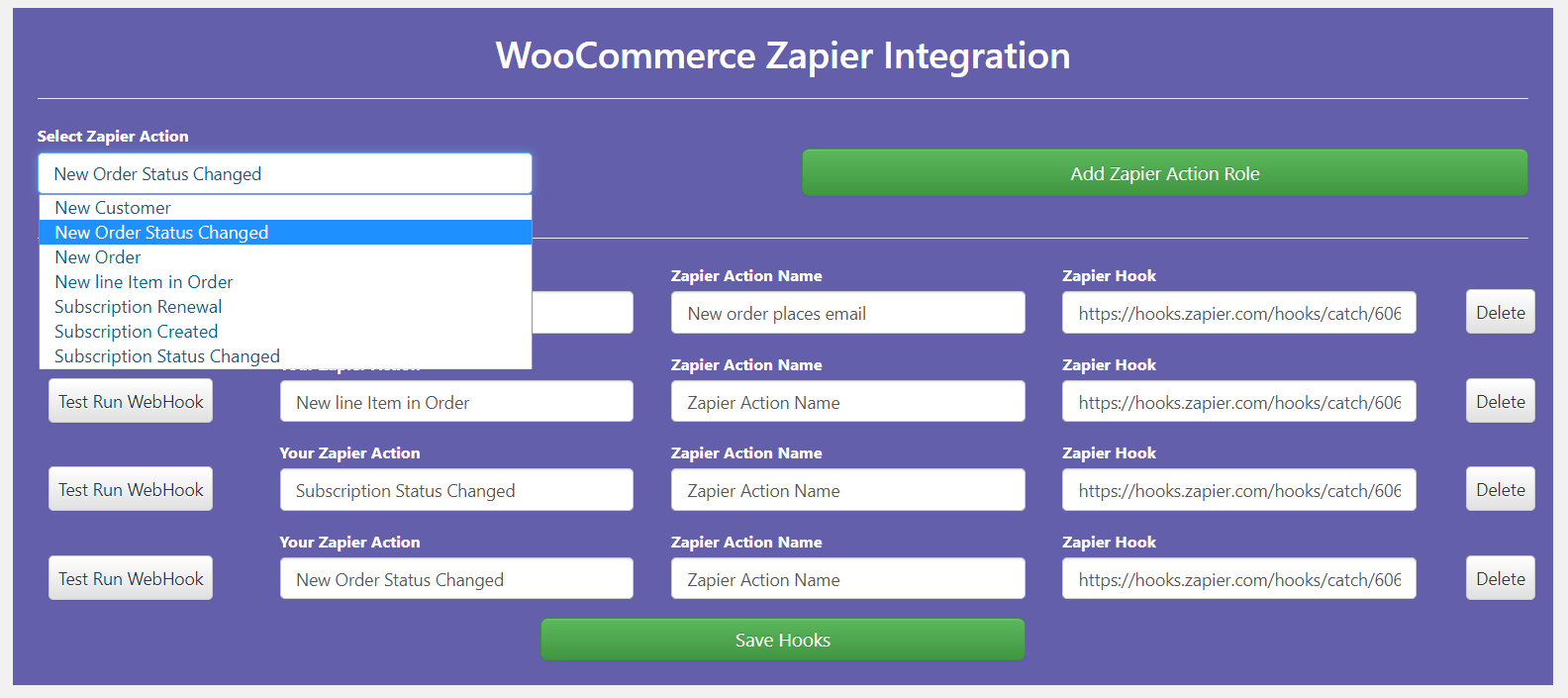 WooCommerce Zapier Integrations-Plugin