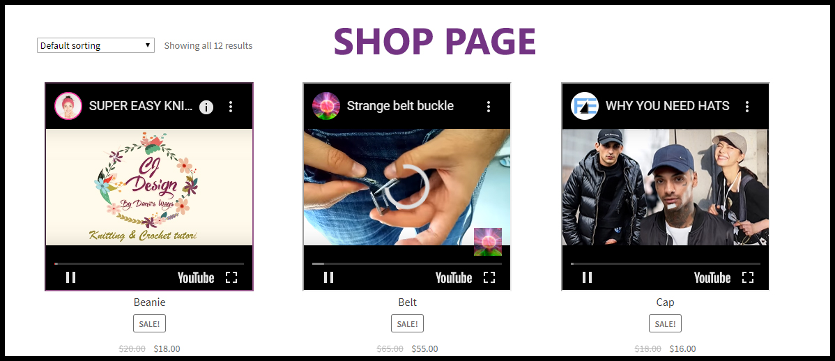 Video-Plugin für das WooCommerce-Produkt - 1