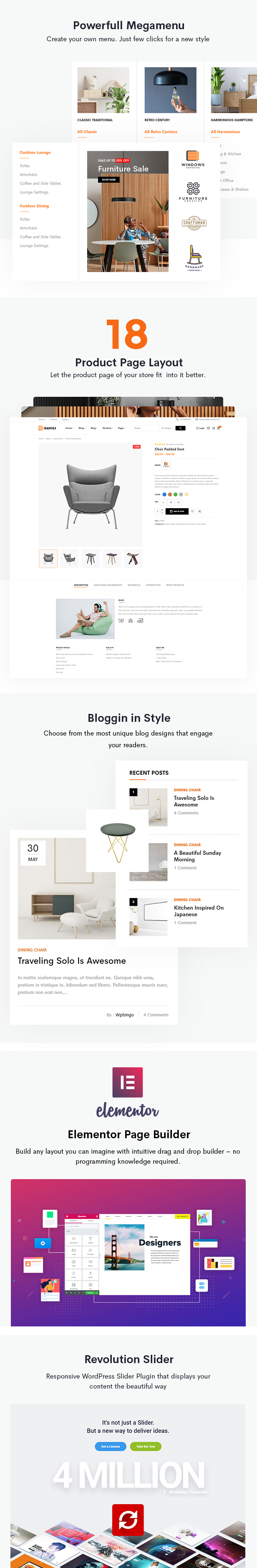 Davici - Möbel WooCommerce WordPress Theme