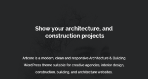 Artcore – Gebäudearchitektur WordPress Layout