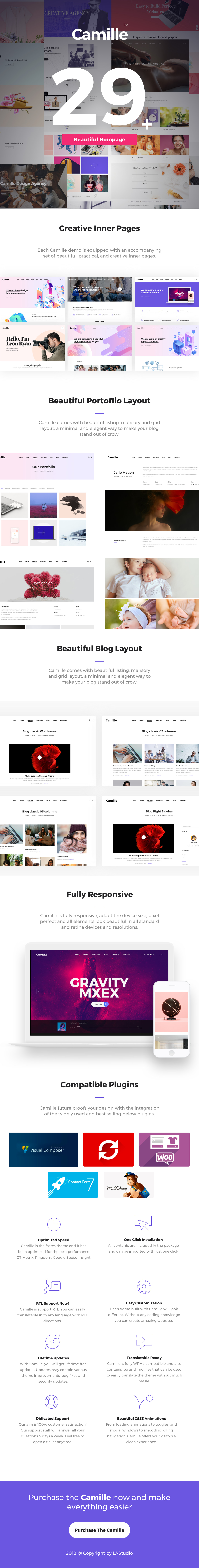 Camille - WordPress-Theme mit mehreren Konzepten - 1