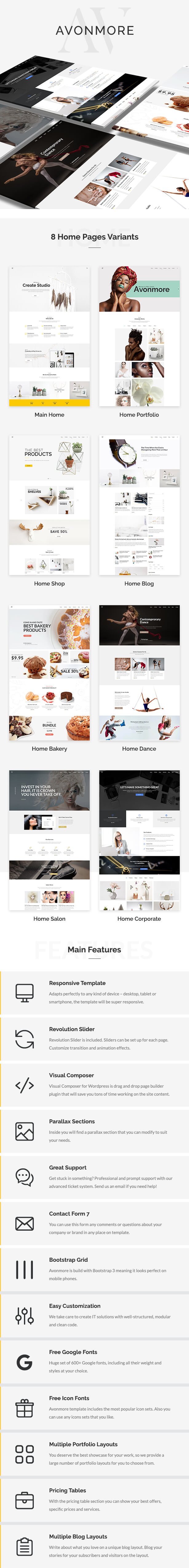 Kreatives Mehrzweck-WordPress-Theme - Avonmore - 2